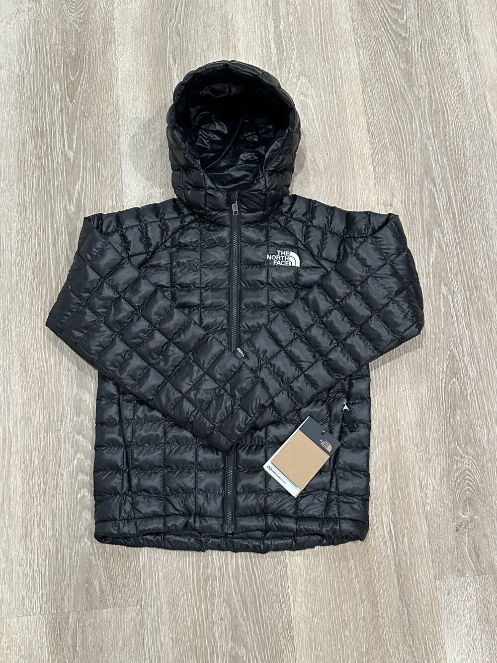 The North Face Thermoball Hooded Jacket - Kids' TNF Black, Size 6, NWT